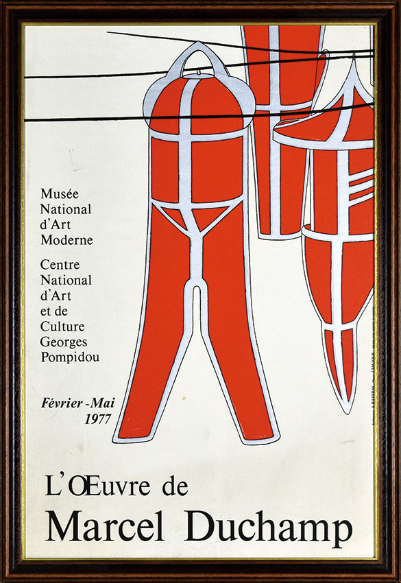 Marcel Duchamp デュシャン シルク ポスター '77 都内直渡可 Marcel