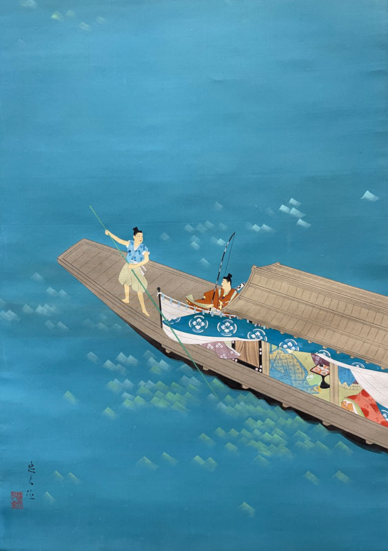 定価44万円】掛軸 絵画 吉村醇三郎 風景画 墨絵 美品 日本人