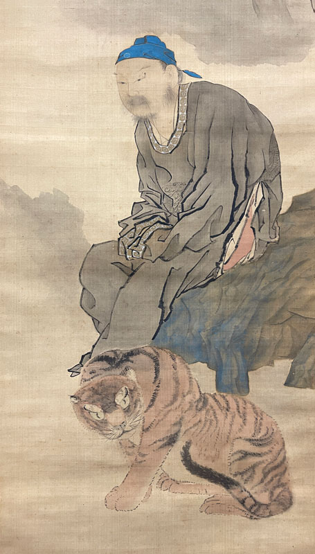 月僊 董奉杏林之図/掛け軸(Hanging scrolls) 絵画の買取 販売 鑑定