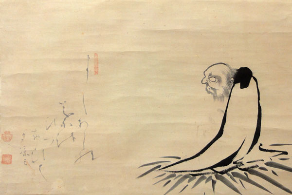 古*…様 白隠慧鶴 白隠禅師【複製】達磨図 江戸中期の禅僧 臨済宗中興の