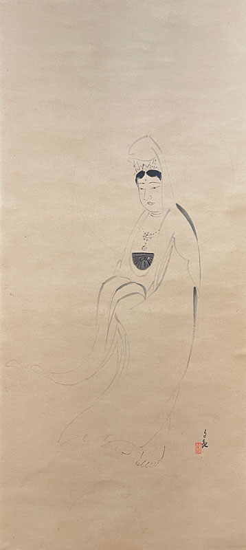 岡田茂吉 霊界遊行観音/掛け軸(Hanging scrolls) 絵画の買取 販売 鑑定