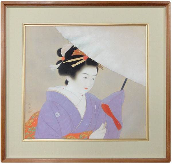 木村斯光 傘美人/Web書画ミュージアム