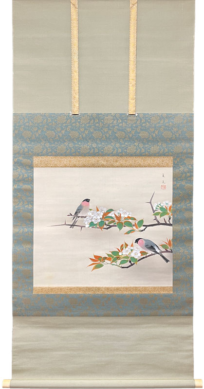 福田翠光 春光/掛け軸(Hanging scrolls) 絵画の買取 販売 鑑定/長良川画廊