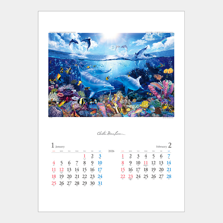 TD-759 クリスチャン・リース・ラッセン│2026年 名入れカレンダーストア