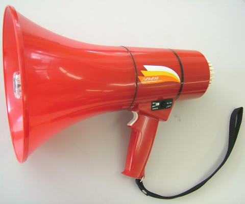 緊急用､災害用､夜間パトロール用 拡声器（LED点滅器つき）TM-206｜ なんず