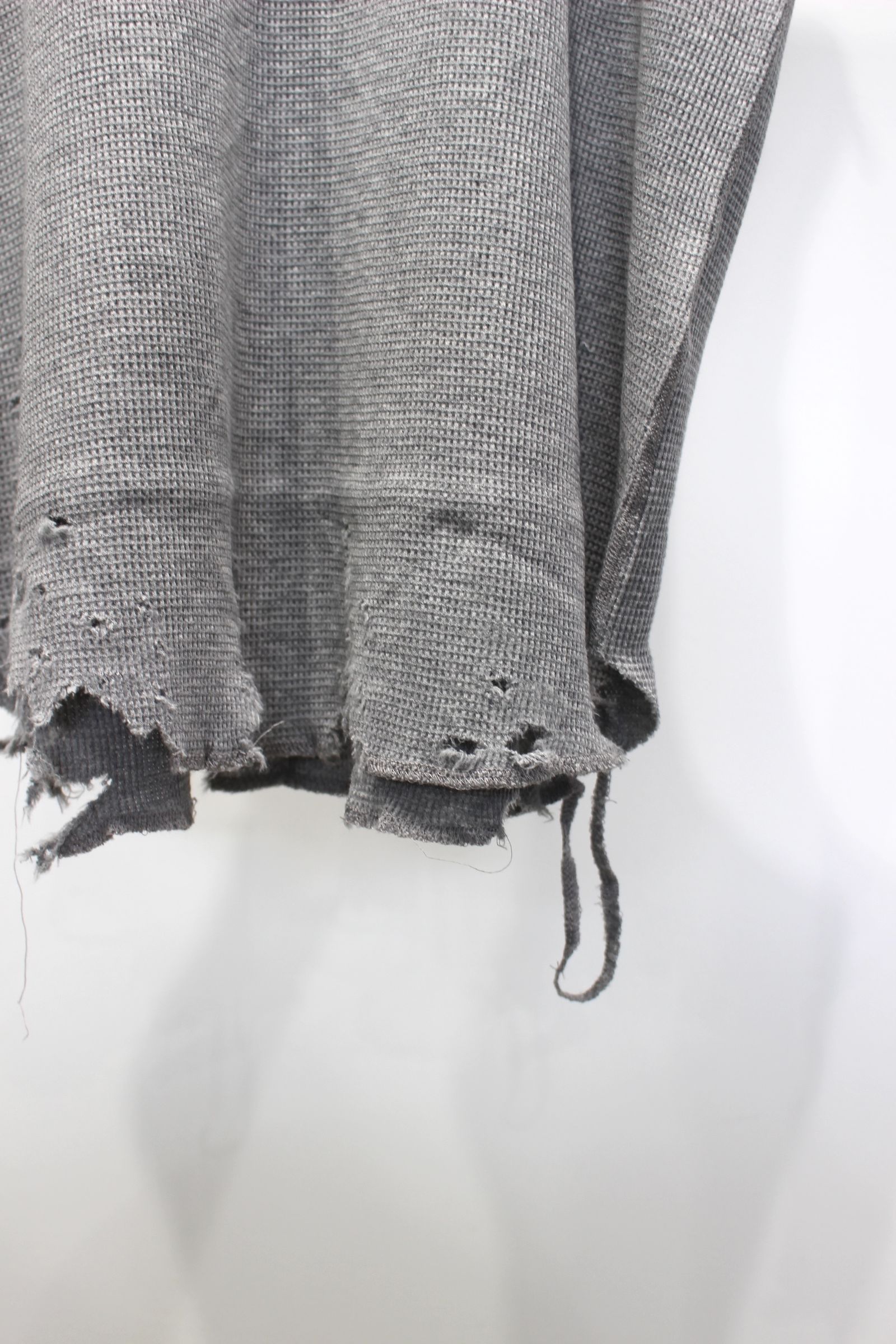 ANCELLM - DAMAGE WAFFLE TANK TOP | GRAY | タンクトップ | NapsNote