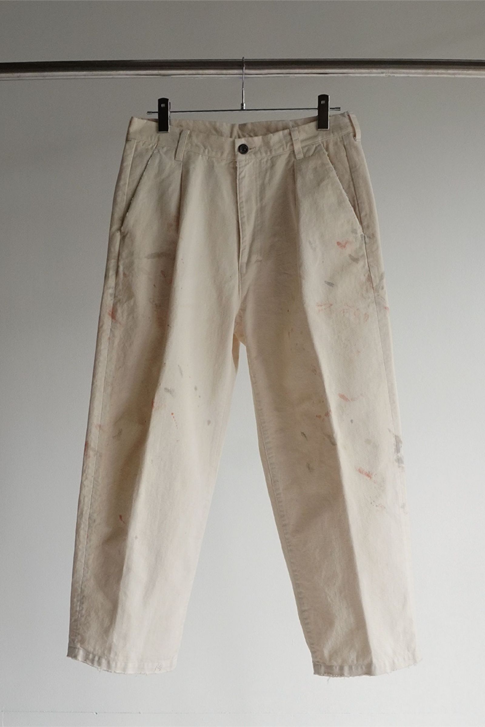ANCELLM - PAINT CHINO TROUSERS/BEIGE | NapsNote