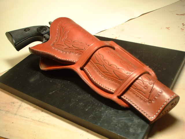 ウエスタン ホルスター コンチョ付き【51ネイビー/60アーミー