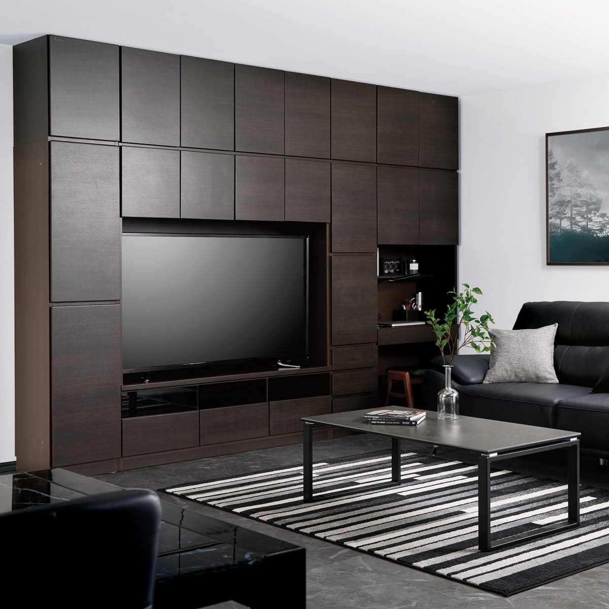 壁面ユニットデスク(ウォーレン 80 DBR) | ニトリネット【公式】 家具