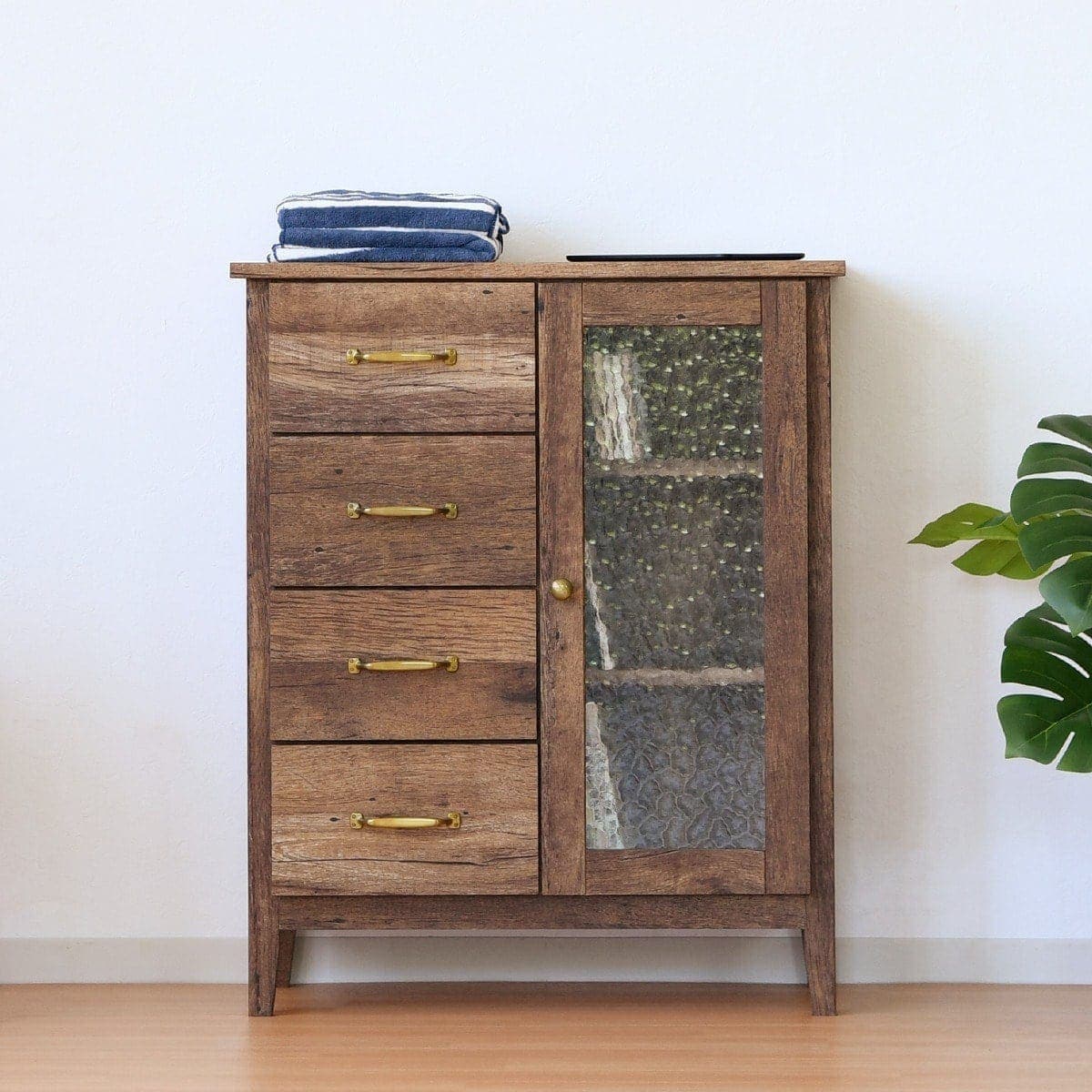 ヴィンテージ風キャビネット (幅70cm DBR) | ニトリネット【公式