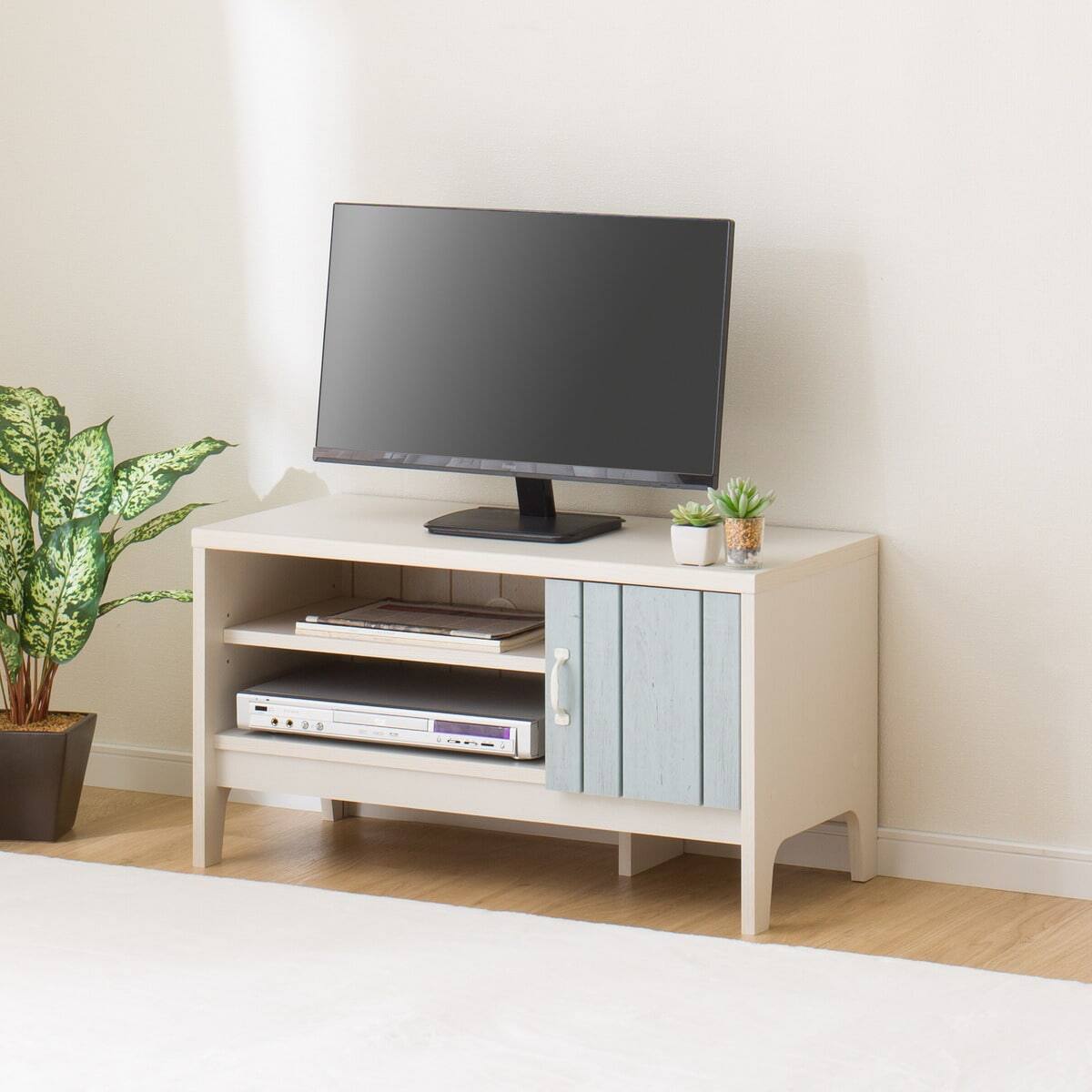お値下げ中】ニトリ テレビ台 ローボードマリーナ ホワイト ナチュラル