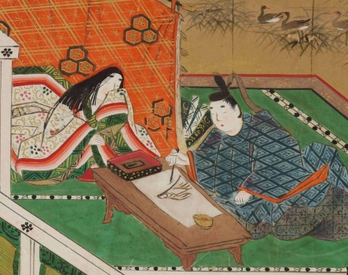 源氏物語の屏風絵。岡田泰水作。 源氏物語図屏風 | 作者不詳 | 収蔵品