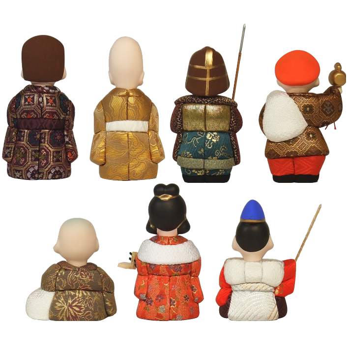 木目込人形 招福・組人形 豆七福神【人形堂】