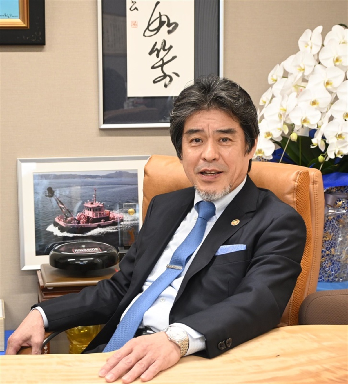 25年秋の褒章、北九州地区の喜びの声 黄綬褒章 北九州港湾建設協会会長