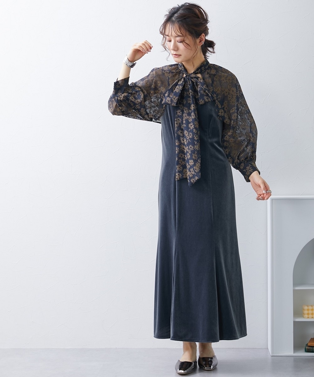 結婚式・パーティー・オケージョンドレス】2WAYボレロ+ベロアキャミ