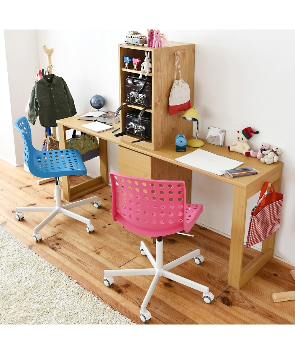 ぐーぐー】デスクセット2 学習机 勉強机 キッズデスク ツインデスク