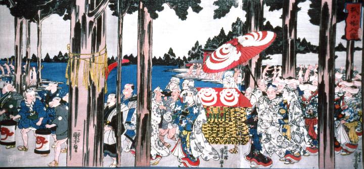 歌川国芳による浮世絵「「狐忠信 下り 尾上多見蔵」」 I*7様 狐