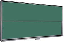 特別教室(音楽室・理科室など)上下式黒板と引分黒板の紹介