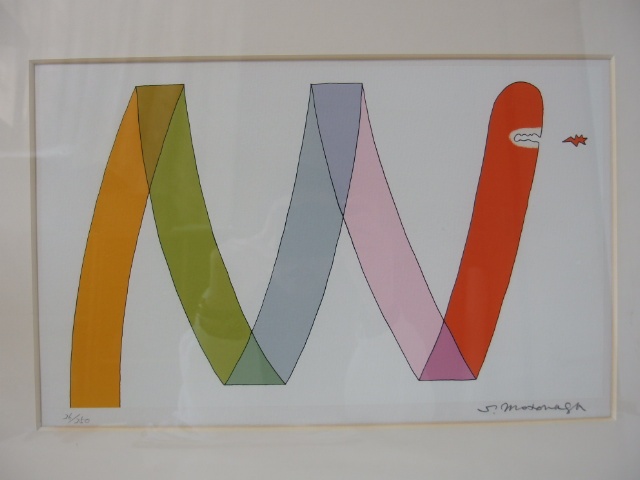 Amazon.co.jp: 元永定正「み」シルクスクリーン（額装済） : ホビー 元