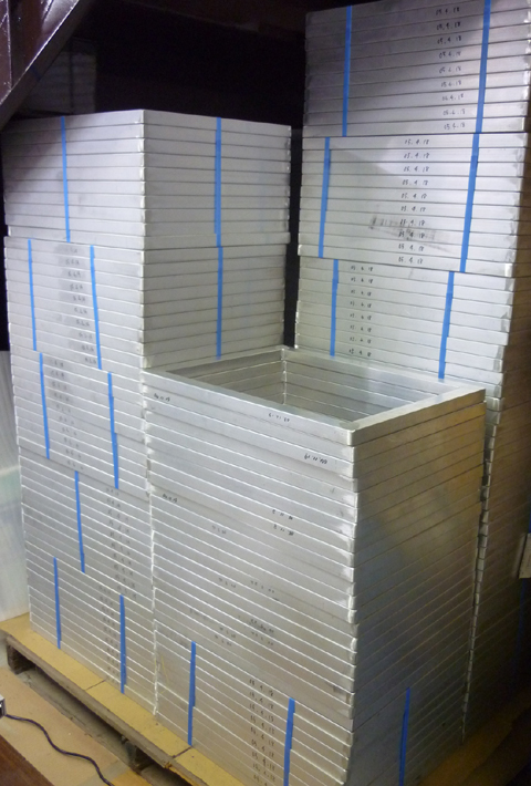 シルクスクリーン用 アルミ枠のみ 4種類 アルミフレーム 枠 10版