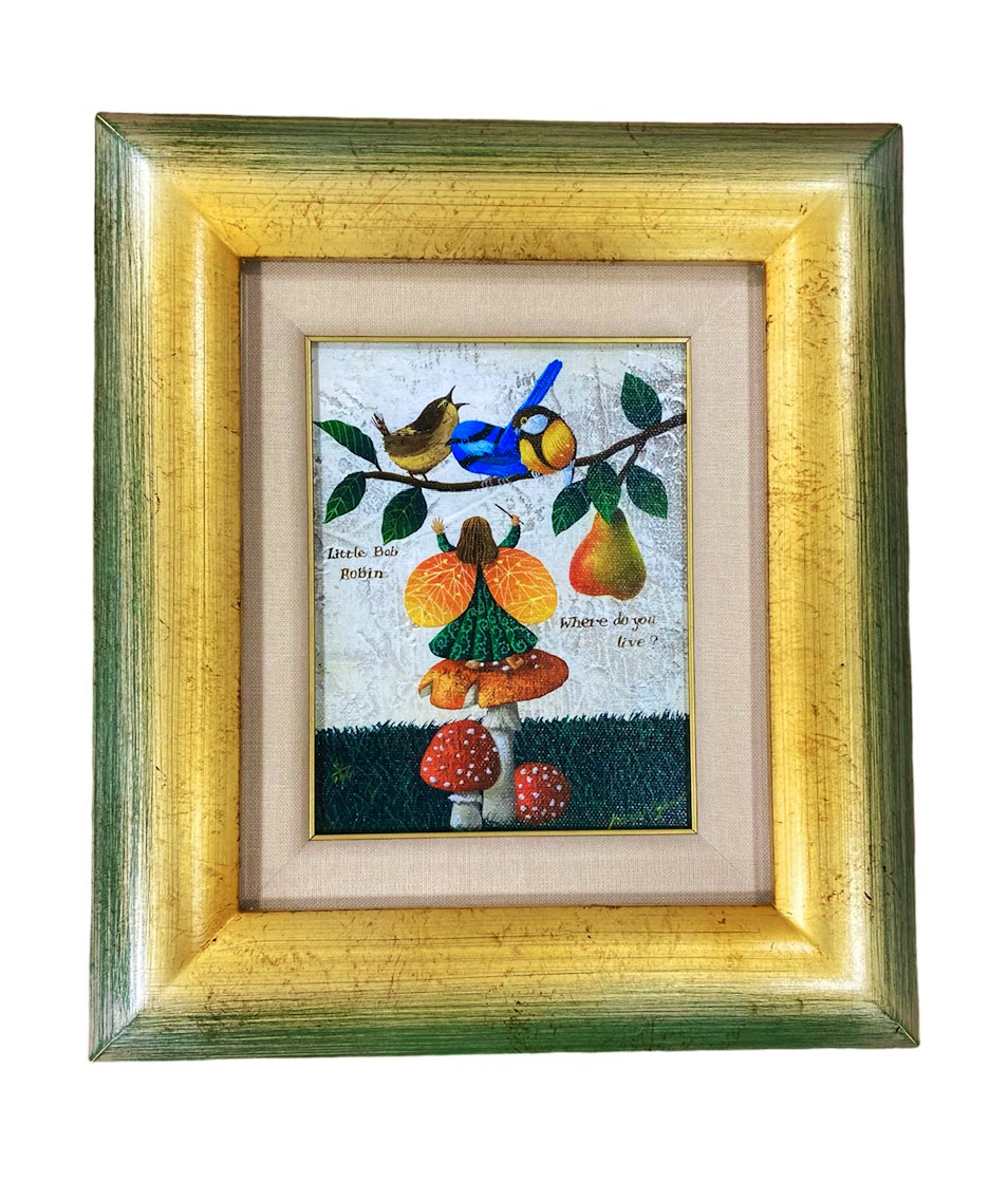 小澤摩純 絵画 額縁入り 27×22 【公式通販】