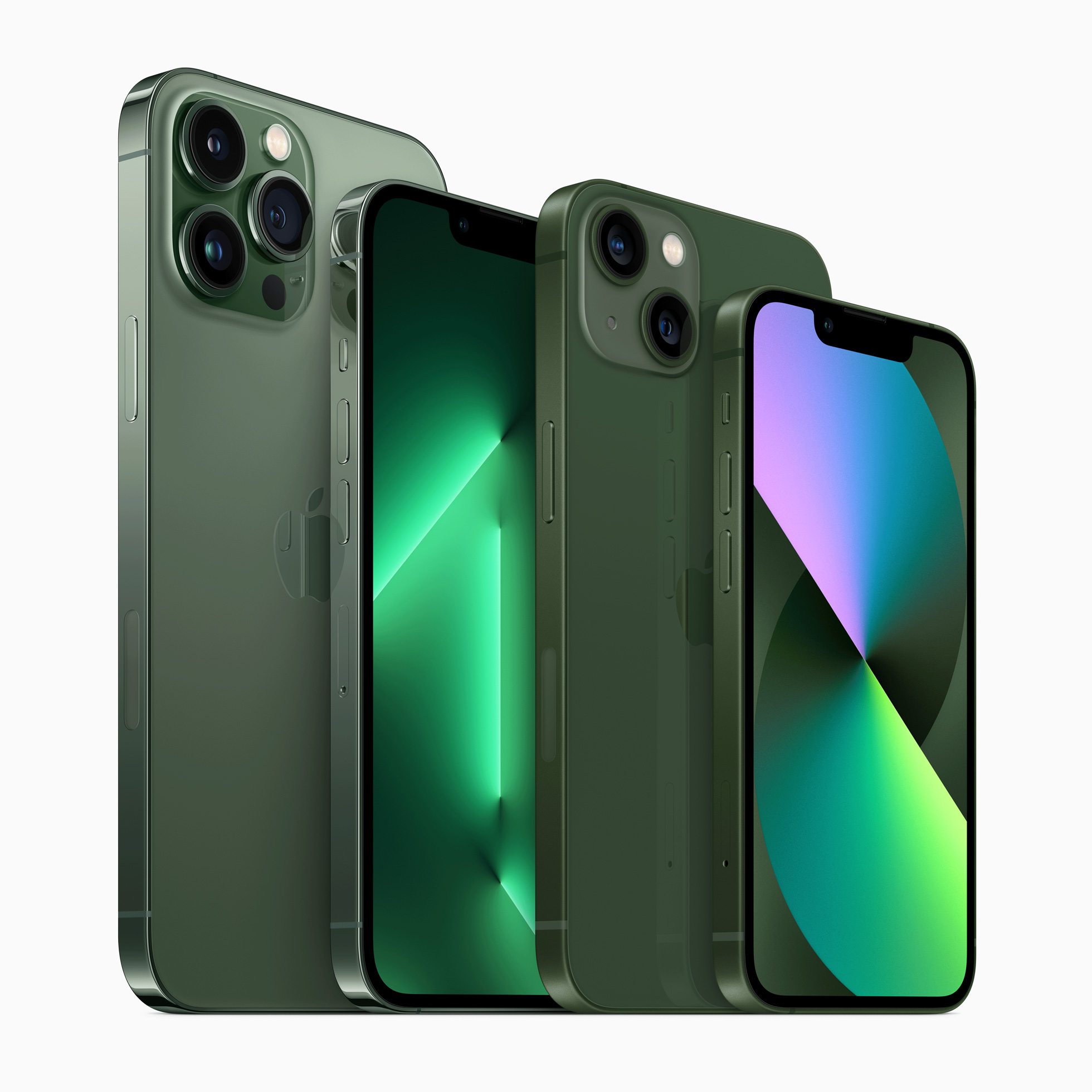 Apple、iPhone 13のラインナップに新色「アルパイングリーン