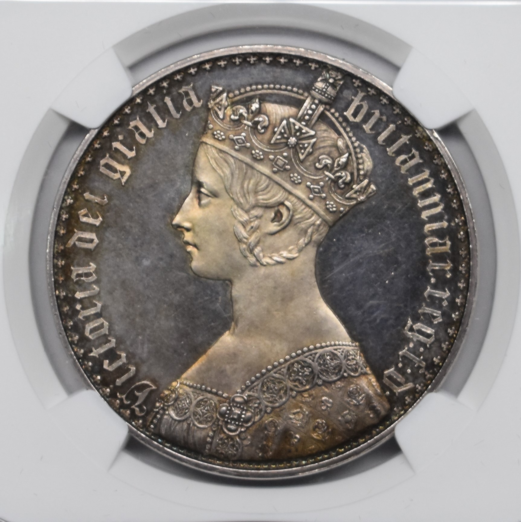 Sold】1847年 ゴチッククラウン プレーンエッヂ ピュアシルバー