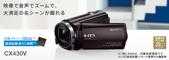動作ok SONY Handycam HDR-CX430V 13年 Amazon | SONY ビデオカメラ