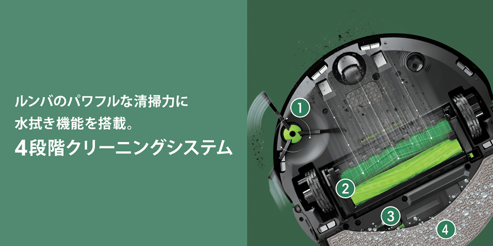 国内正規品】 ロボット掃除機 「ルンバ」combo（コンボ）j7+