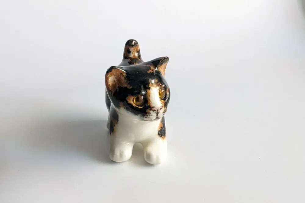 ヴィンテージWINSTANLEY CAT/ケンジントンキャット・キジ白 子猫