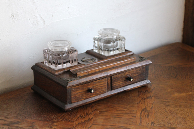 アンティーク雑貨 アンティーク ブラスインクウェル イギリス