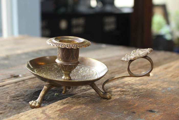 アンティークブラスキャンドルホルダー アンティーク雑貨 | 雑貨と