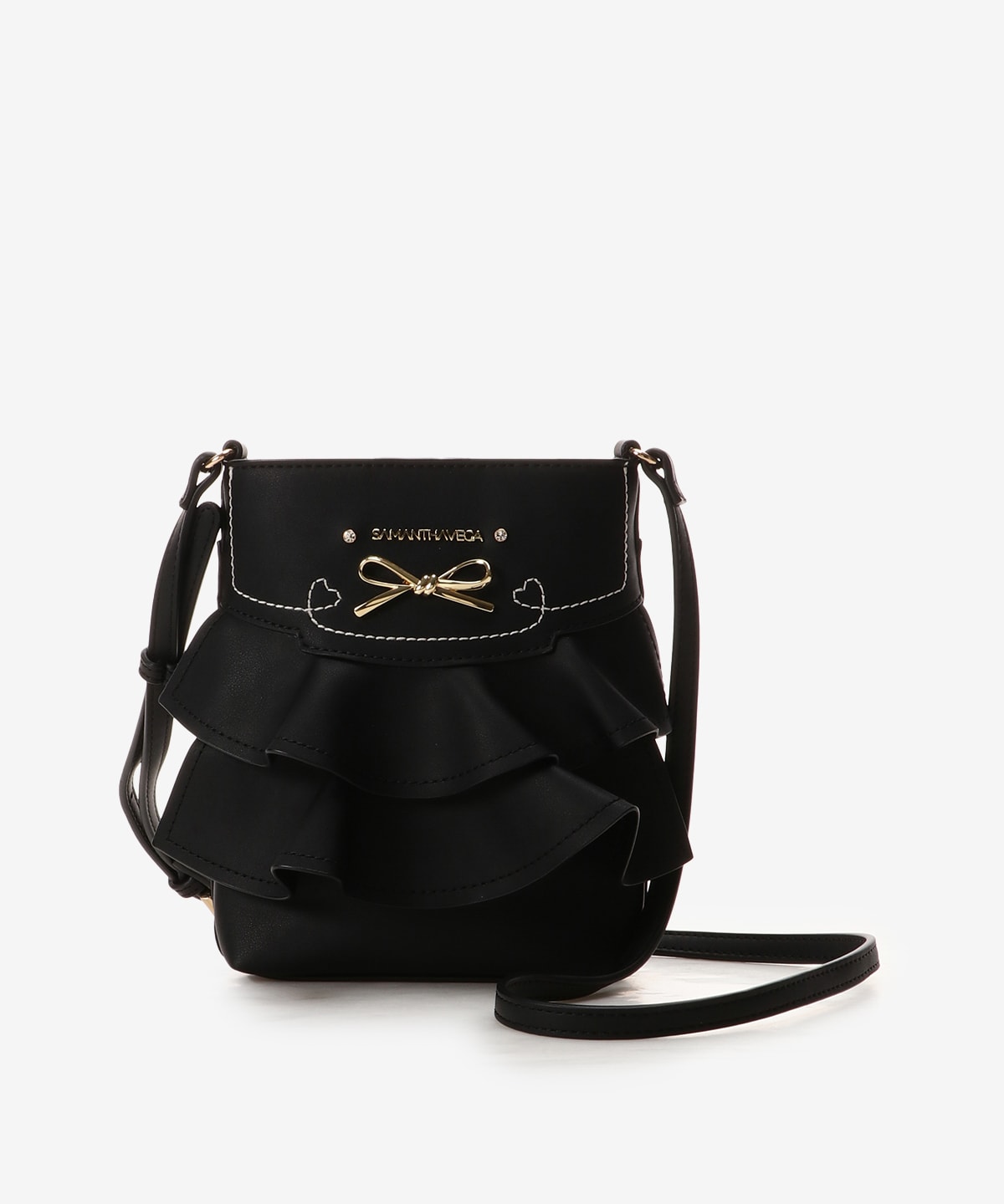 フリルリボンショルダーバッグ(FREE ブラック): SAMANTHAVEGAサマンサ