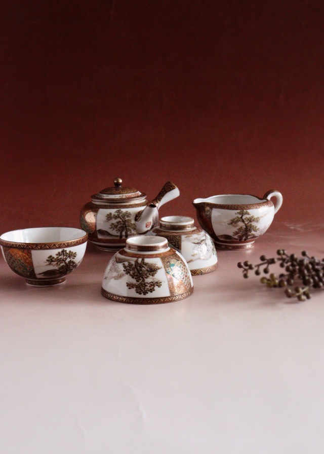 五良大甫呉祥瑞造茶器 まとめて 7点 煎茶碗 急須 湯冷まし