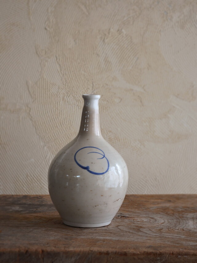 染付 角徳利 古美術 酒器 古道具 アンティーク 染付 角徳利 古美術