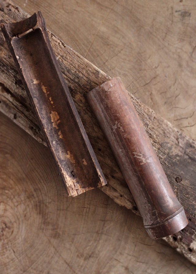 古竹 古木 茶則 枯木 古玩 古材 茶合 茶量 Antique Sam's Collection