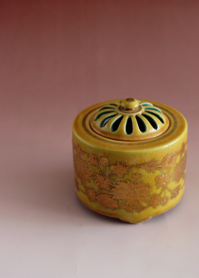 アンティーク 色絵三足香炉 1客 6 アンティーク 色絵三足香炉 1客 6