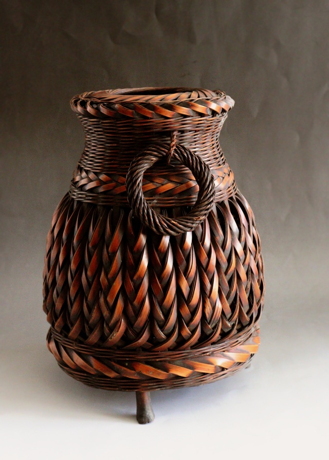 花籠 竹籠 竹籠花入 カゴ 民藝 民芸 古道具 Antique Sam's Collection