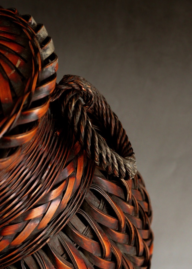 花籠 竹籠 竹籠花入 カゴ 民藝 民芸 古道具 Antique Sam's Collection