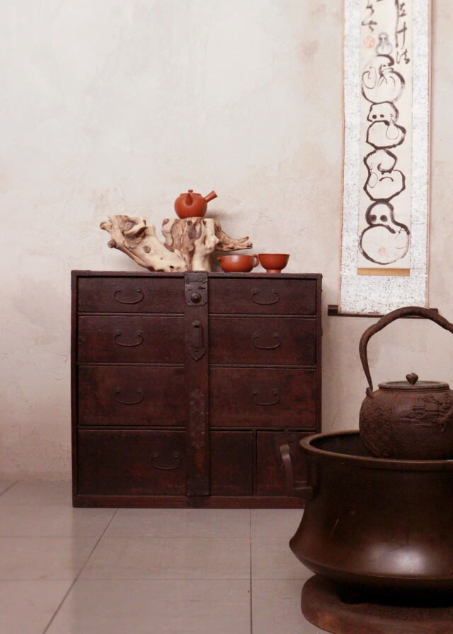 棒箪笥 和骨董 引き出し箪笥 和箪笥 古家具 古民具 送料込みAntique