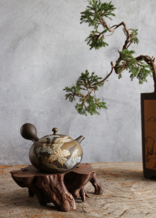 景色の良い窯変備前壺 花器 骨董 古道具 アンティーク 古民芸 古陶磁