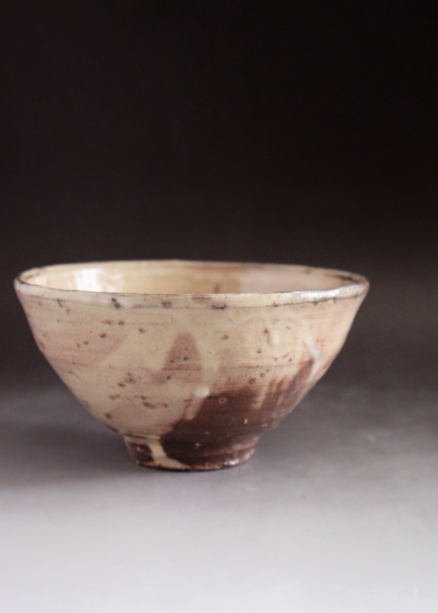 萩焼き、井戸茶碗、蓮光山栄徹作 萩焼き、井戸茶碗、蓮光山栄徹作 美術