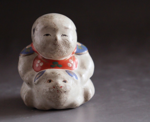 骨董アンティーク鳥形玩具鳥おもちゃ土人形民芸民藝人形宋胡録