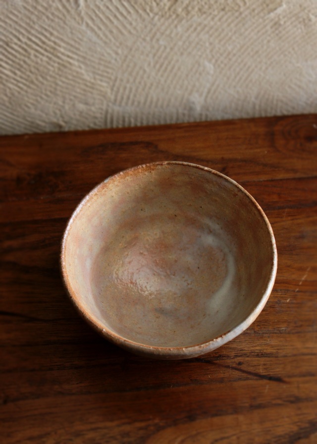 松林豊斎梅華皮はぜ釉朝日焼茶碗