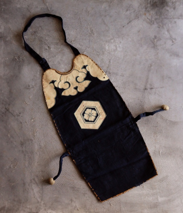 火事装束 火消 胸当て 藍染 アンティーク 装身具 江戸時代 Antique