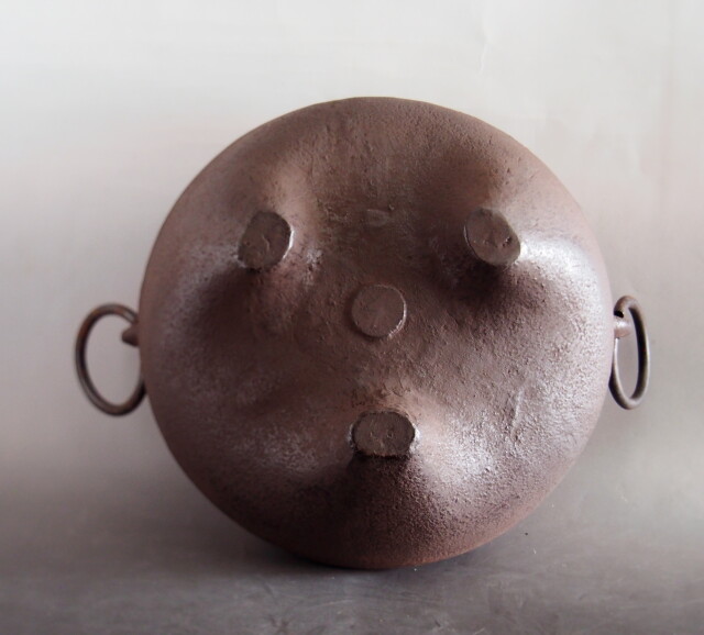 鬼面風炉 茶道具 美品 風炉釜 風炉 Antique Sam's Collection