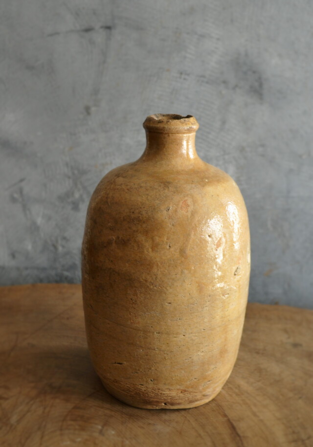 四方型徳利 江戸末期 古備前 酒器 花器 古道具 アンティーク 古民芸 検:李