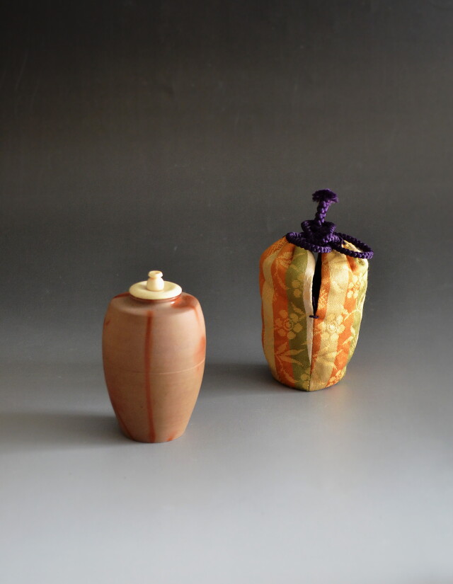 Antique Sam's Collection備前茶入 木村陶峰作 肩衝茶入