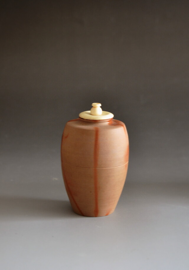 Antique Sam's Collection備前茶入 木村陶峰作 肩衝茶入