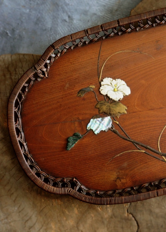 黒柿 煎茶盆 古材 銘木 茶道具 1客 【公式通販】